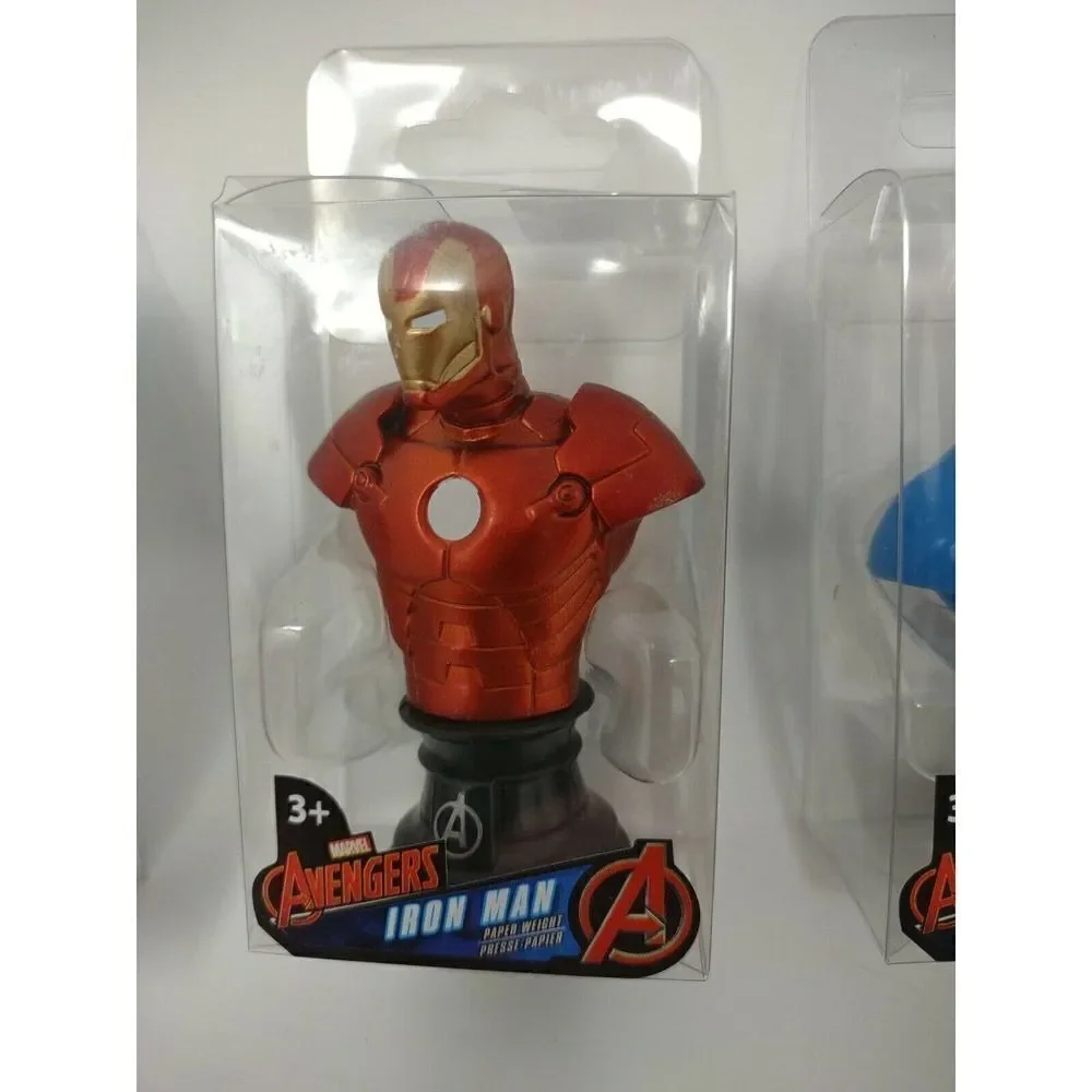 Avengers Paperweight Bust Set Of 3 Captain America Iron Man And Thor Great Piece